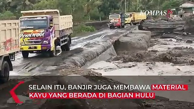 Banjir Lahar Menerjang di Lumajang, Aktivitas Tambang Disetop Sementara