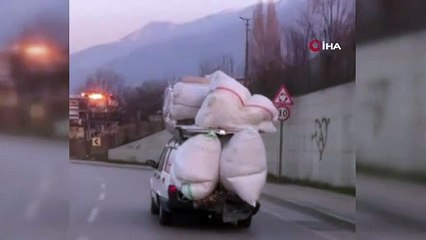 Bursa’da trafikte tehlikeli anlar...