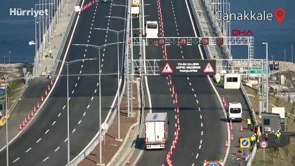 1915 Çanakkale Köprüsü'nden ücretli geçişler başladı