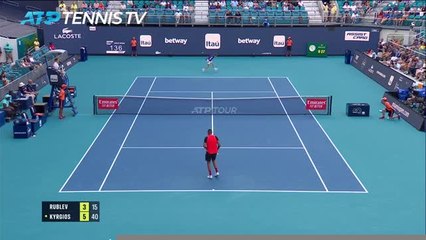 Miami - Kyrgios ne fait qu'une bouchée de Rublev