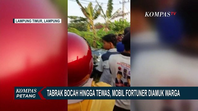 Diamuk dan Hampir Dibakar Warga, Mobil Fortuner Tabrak Lari Anak Kecil di Lampung Timur