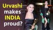 Urvashi Rautela snapped with a golden trophy at the airport !