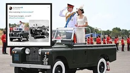 It was a charming touch! Kate and William in new row after Duke and Duchess mimic Queen