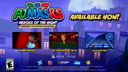 PJ Masks - Heroes of the Night - Mischief on Mistery Mountain DLC Reveal