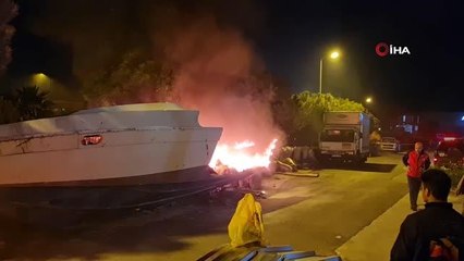 Son dakika haberi: Tekneye atılan izmarit yangına neden oldu