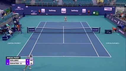 Swiatek crowned world number one following win over Golubic