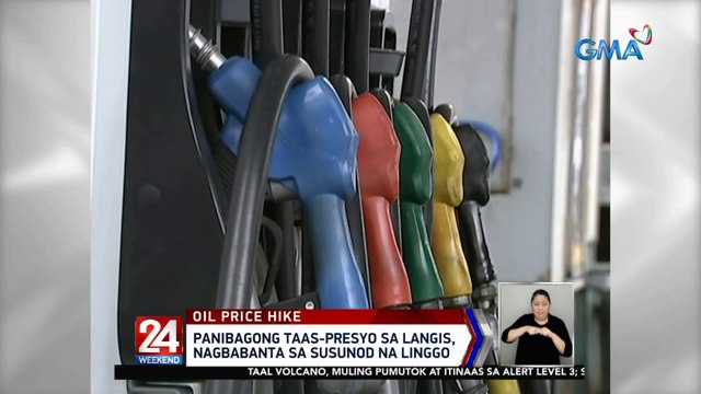 Panibagong taas-presyo sa langis, nagbabanta sa susunod na linggo | 24 Oras Weekend