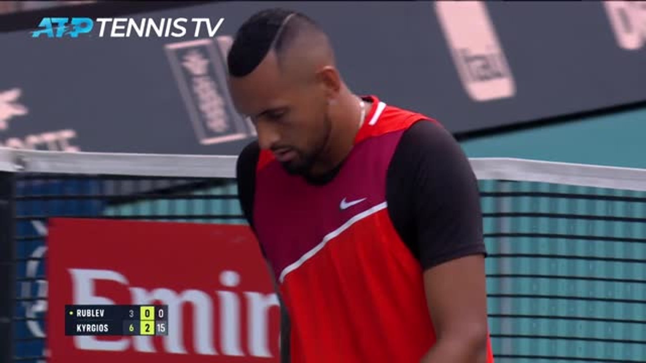 Highlights: Kyrgios fertigt Rublev in 52 Minuten ab