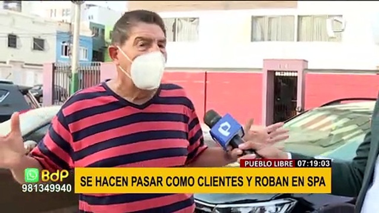 Robo en spa: pareja se hace pasar como cliente y se lleva celulares, carteras y billeteras