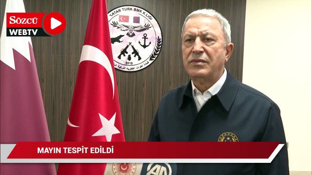 Bakan Akar: İstanbul Boğazı'nda bulunan mayın etkisiz hale getirildi