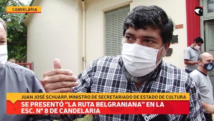 Se presentó “La ruta Belgraniana” en la Esc. N° 8 de Candelaria