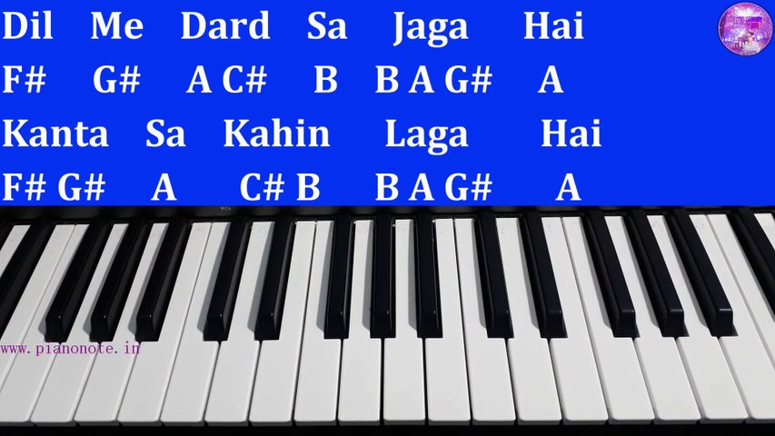 Dil Mein Dard Sa Jaga Hai Piano Tutorial with Notes | Kranti | Julius Murmu  Keyboard | दिल मैं दर्द सा जगा है - video Dailymotion