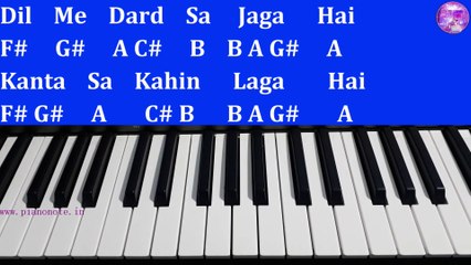 Dil Mein Dard Sa Jaga Hai Piano Tutorial with Notes | Kranti | Julius Murmu Keyboard | दिल मैं दर्द सा जगा है