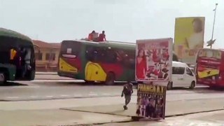 Ghana Black Stars Supporters on the way to the Stadium