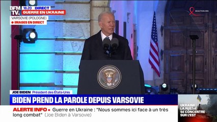 Guerre en Ukraine: "Nous sommes ici face à un très long combat", déclare Joe Biden