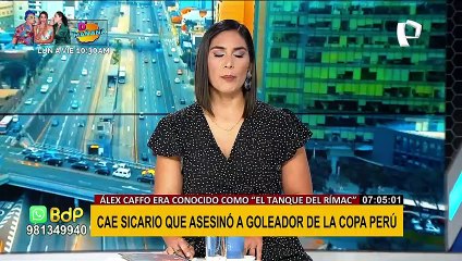 Rímac: Capturan a sicario que asesinó a jugador de la Copa Perú