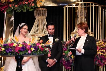 İYİ Parti Genel Başkanı Akşener, nikah şahidi oldu