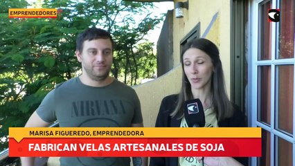 Fabrican velas artesanales de soja