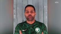 ياسر القحطاني وسعيد العويران وإبراهيم السويد يهنئون المنتخب السعودي بالتأهل لمونديال 2022