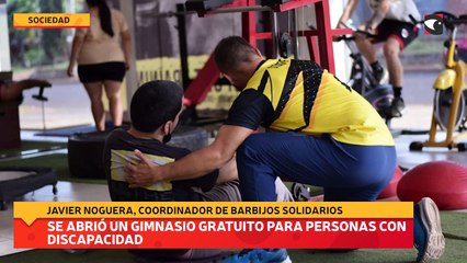 Se abrió un gimnasio gratuito para personas con discapacidad