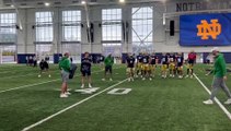 Notre Dame Wide Receiver Practice Video