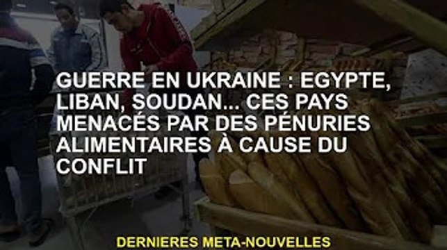 Guerre en Ukraine : Egypte, Liban, Soudan... Ces pays font face à des pénuries alimentaires dues au