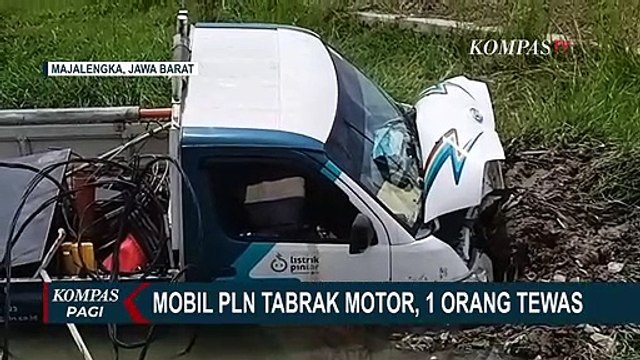 Diduga Mengantuk, Sopir Mobil PLN Tabrak Pengendara Motor Hingga Tewas di Tempat