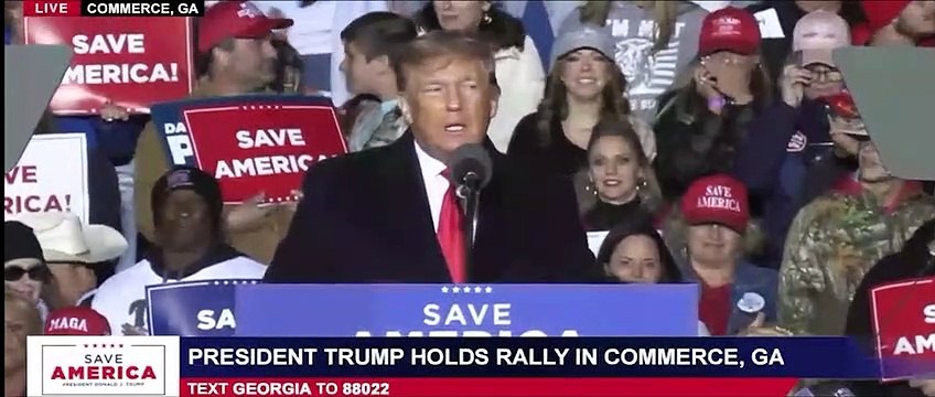 President Trump holds rally in Commerce, Georgia March 26, 2022