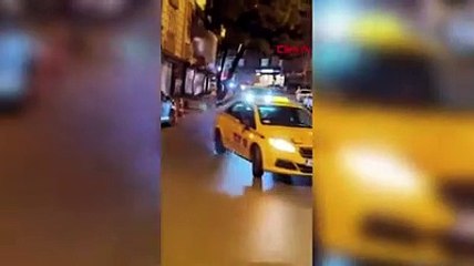 Eyüpsultan'da drift yapan taksici kamerada