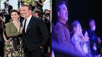 Jean Dujardin et Nathalie Péchalat  Sortie en famille avec leur fille Je@nne, qui a bien grandi !