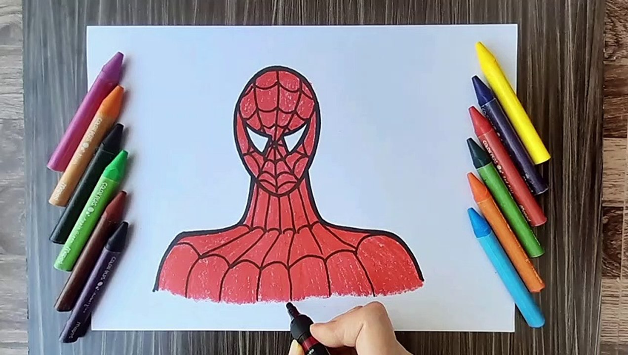 spiderman drawing for kids