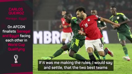 Senegal and Egypt should both qualify for the World Cup - Queiroz