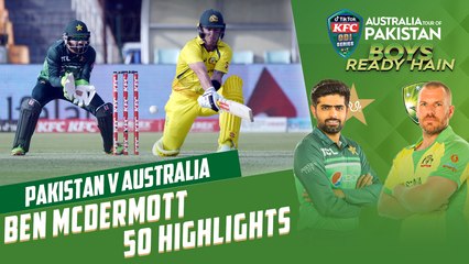 Ben McDermott 50 Highlights | Pakistan vs Australia | 1st ODI 2022 | PCB | MM2T