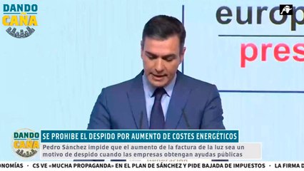 Moncloa quiere prohibir a las empresas despedir cuando no puedan hacer frente a la factura de la luz