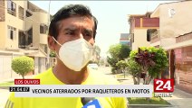 Los Olivos: vecinos exigen mayor seguridad tras constantes asaltos en moto
