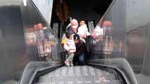 Taksim Metrosu'nda yürüyen merdiven çilesi