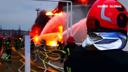 Lviv’deki yakıt deposunda çıkan yangın söndürüldü