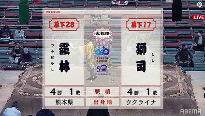 Tsurubayashi vs Shishi - Haru 2022, Makushita - Day 11