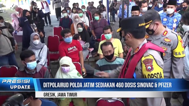 Kapolda Jatim Meninjau Langsung Vaksinasi Booster Untuk Masyarakat Pesisir dan Nelayan