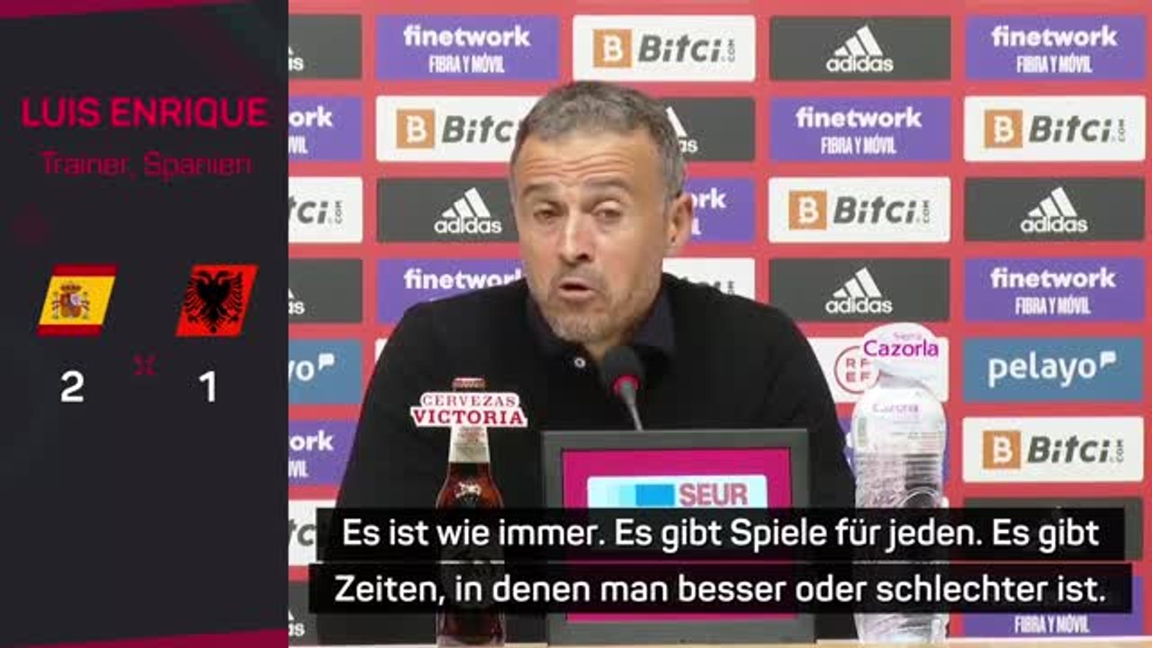 Enrique: "ich bin mit der einstellung zufrieden"