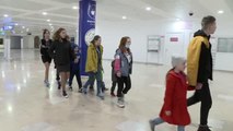 Savaş bölgesinden tahliye edilen Ukraynalı yetim çocuklar Antalya'ya geldi
