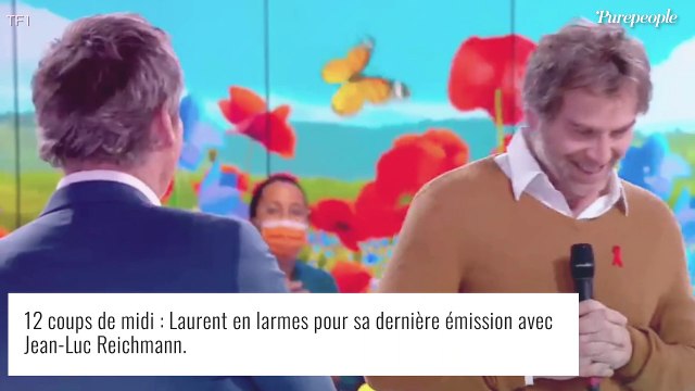 12 Coups de midi : Bouleversé et très ému , Laurent fond en larmes face à Jean-Luc Reichmann