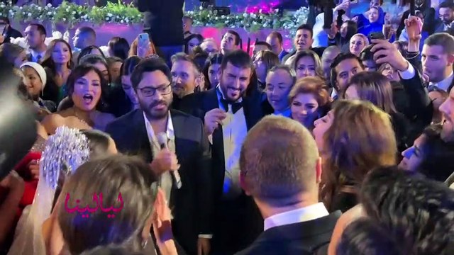 تامر حسنى في فرح شام الذهبي