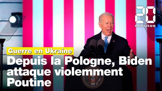 Guerre en Ukraine: Joe Biden attaque violemment Vladimir Poutine depuis la Pologne