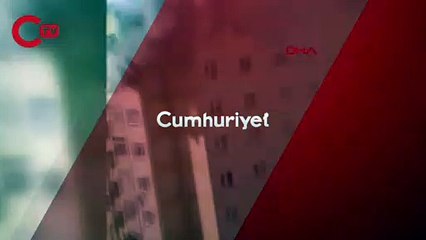 12 katlı binanın 11'inci katında yangın çıktı