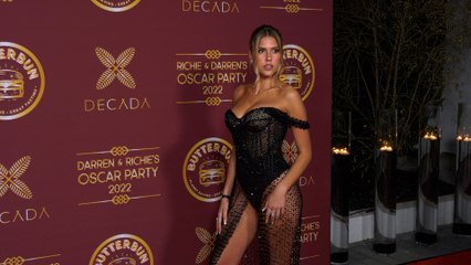 Kara Del Toro attends Darren Dzienciol and Richie Akiva’s Oscar Party 2022 red carpet event