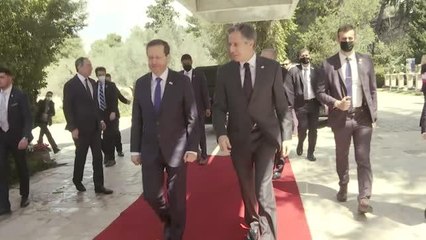 Son dakika: ABD Dışişleri Bakanı Blinken, İsrail Cumhurbaşkanı Herzog ile görüştü