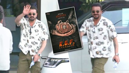 Sanjay Dutt Leaves For Bengaluru To Attend The Launch Of 'KGF 2'