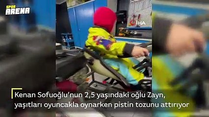 Yaşıtları oyuncakla oynarken o pistin tozunu attırıyor
