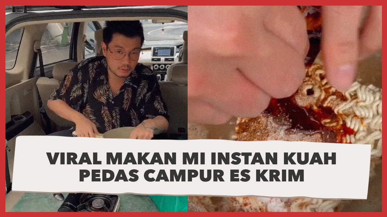 Viral Makan Mi Instan Kuah Pedas Campur Es Krim, Tuai Perdebatan: Sesat, Tapi Jadi Penasaran